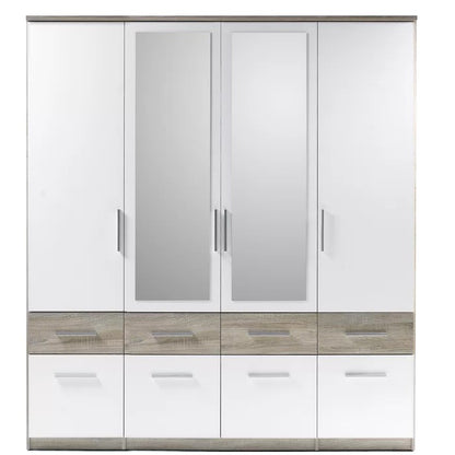 4 Door Wardrobes: 4 Door Manufactured Wood Wardrobe