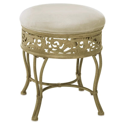Seating Stool: 17.75'' Tall Metal Vanity Stool