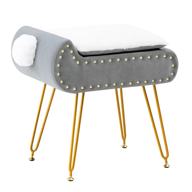 Seating Stool: 18.9'' Tall Vanity Stool