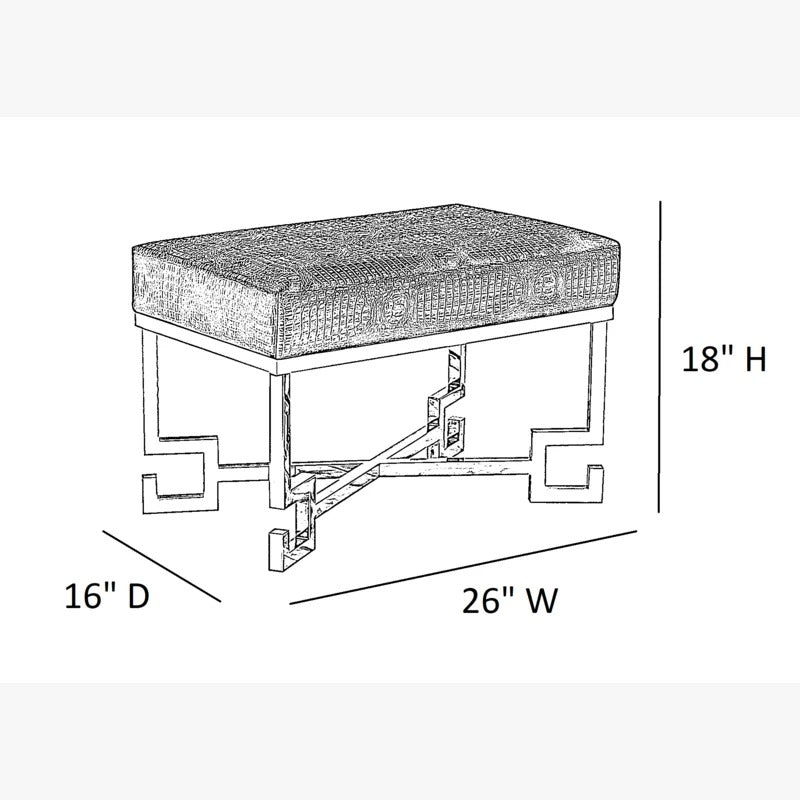 Seating Stool: 18'' Tall Stainless Steel Vanity Stool