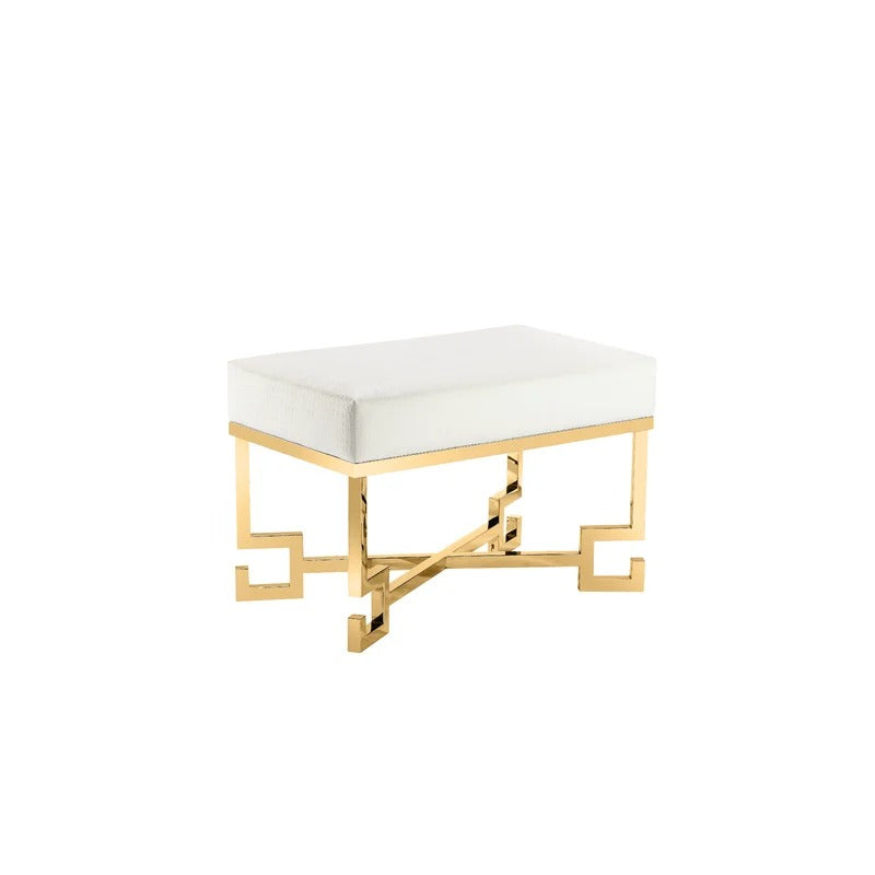 Seating Stool: 18'' Tall Stainless Steel Vanity Stool
