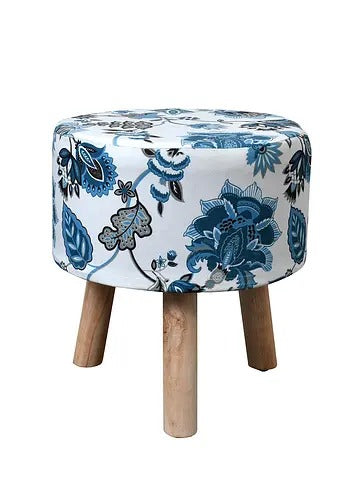 Pouffe: Leaf Pouffe With Digital Print