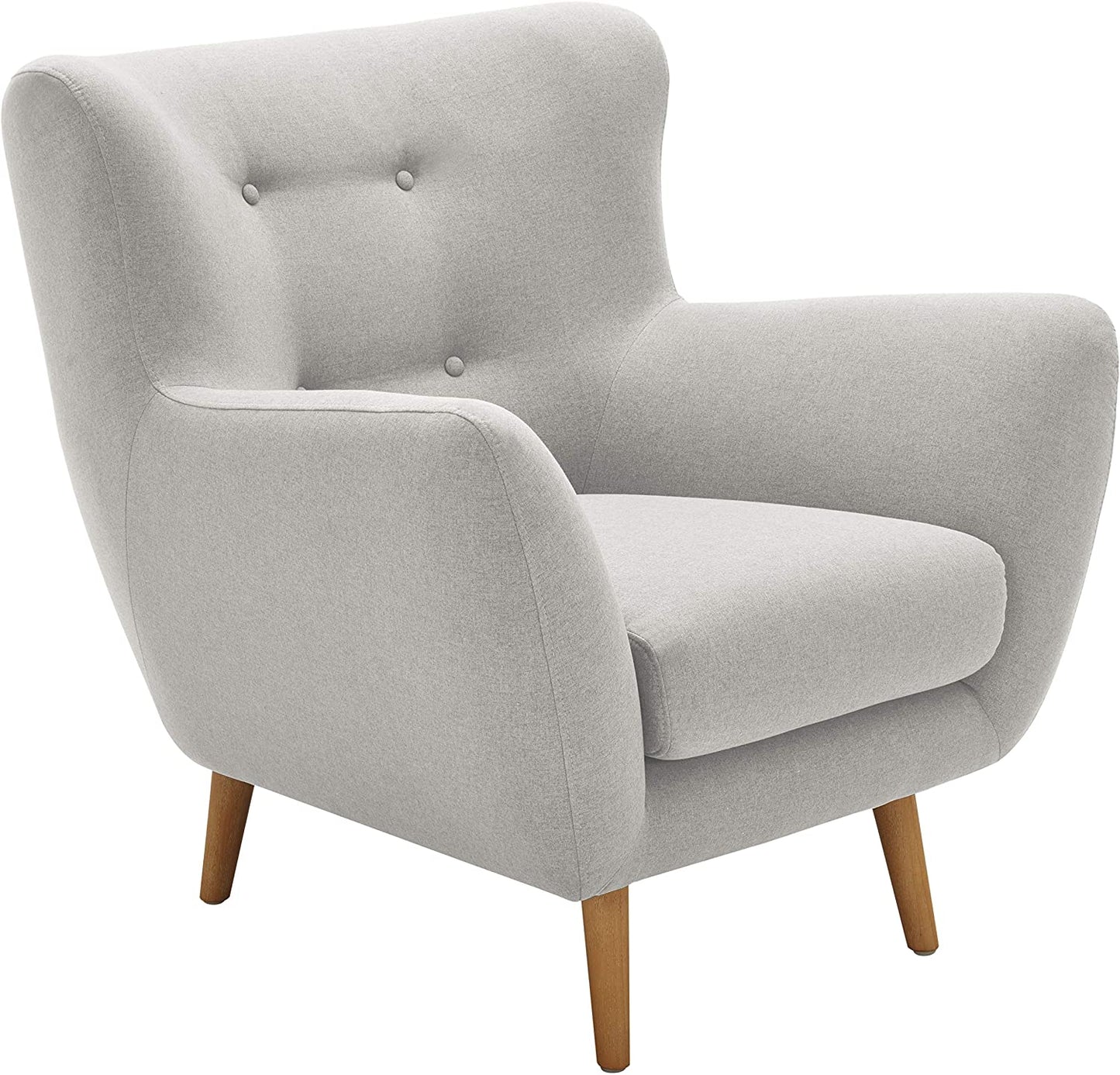 Sofa Chair : Aqua Living Room Arm Chair with Tapered Wood