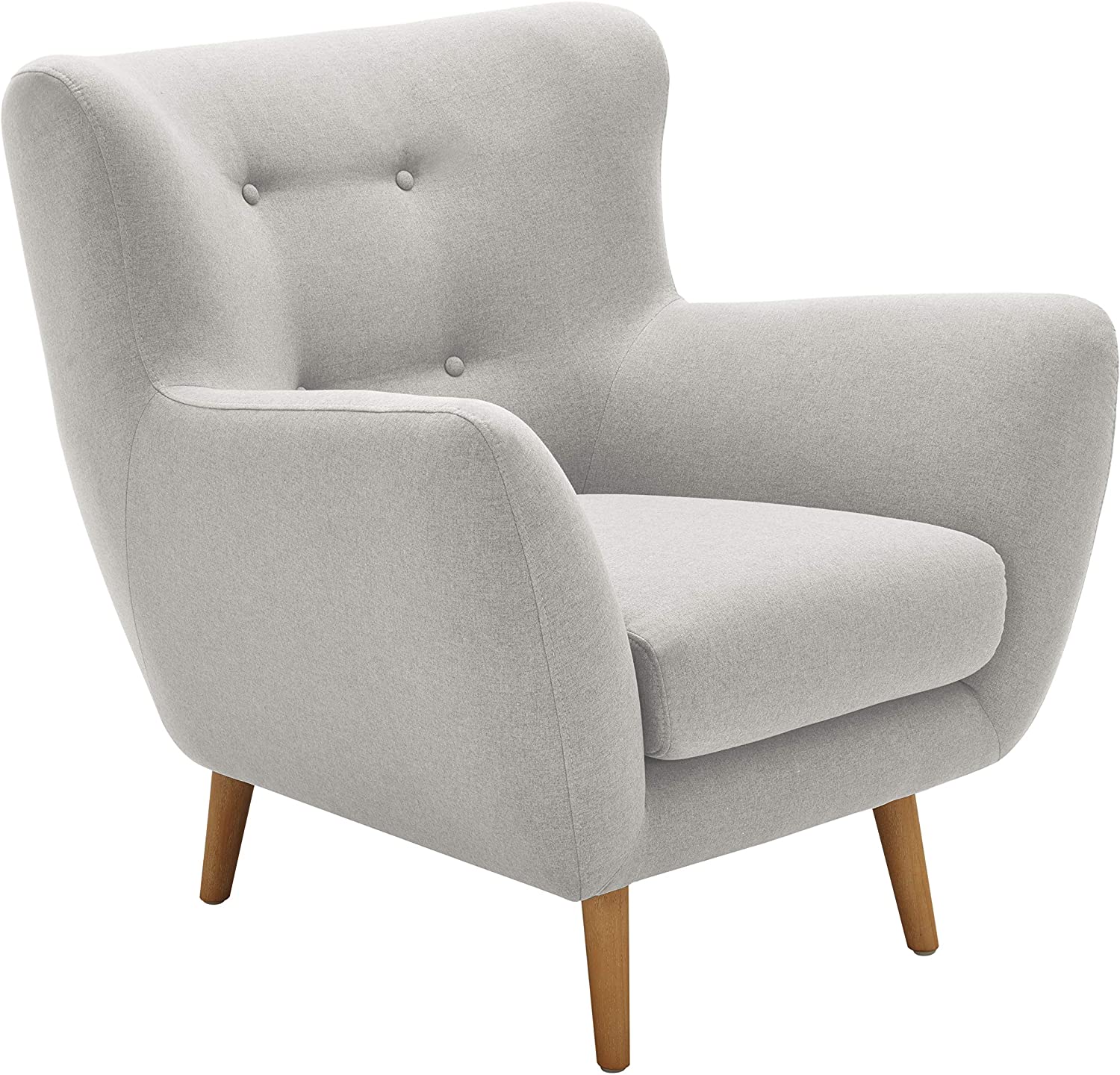 Sofa Chair : Aqua Living Room Arm Chair with Tapered Wood