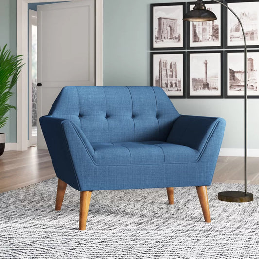 1 Seater Sofa Set 38'' Wide Tufted Armchair