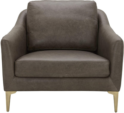 Sofa Chair: Blue, Cognac Leatherette, Grey Leatherette, Light Grey
