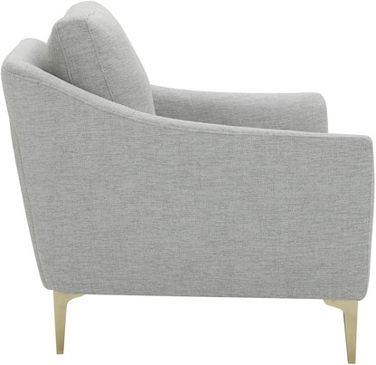 Sofa Chair: Blue, Cognac Leatherette, Grey Leatherette, Light Grey