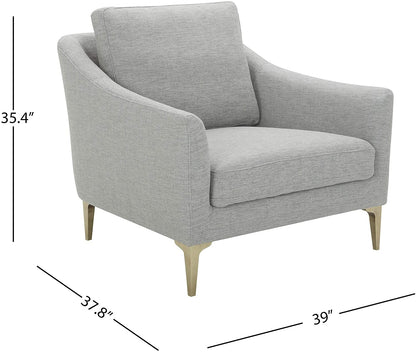 Sofa Chair: Blue, Cognac Leatherette, Grey Leatherette, Light Grey