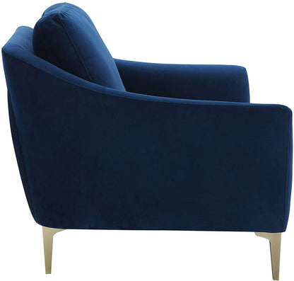 Sofa Chair: Blue, Cognac Leatherette, Grey Leatherette, Light Grey