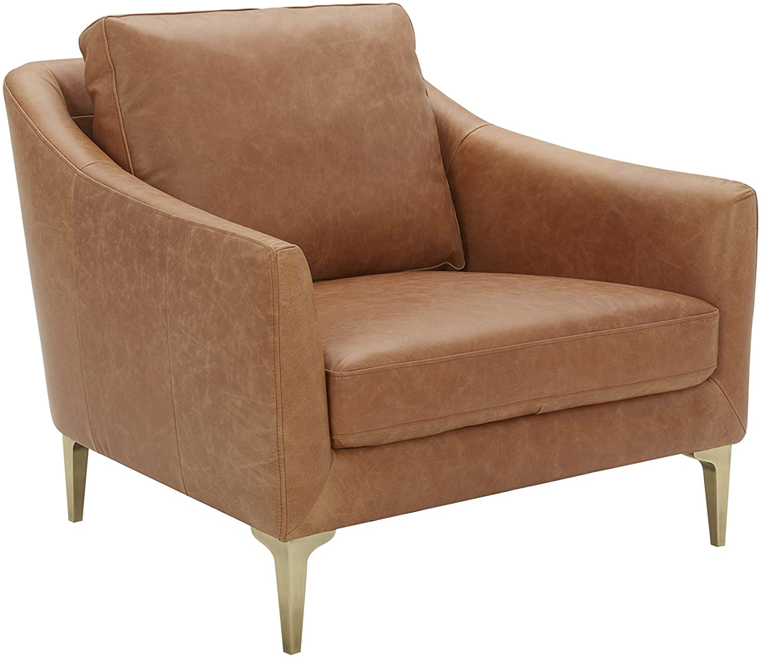 Sofa Chair: Blue, Cognac Leatherette, Grey Leatherette, Light Grey