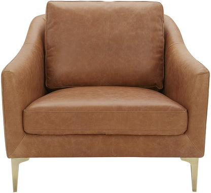 Sofa Chair: Blue, Cognac Leatherette, Grey Leatherette, Light Grey