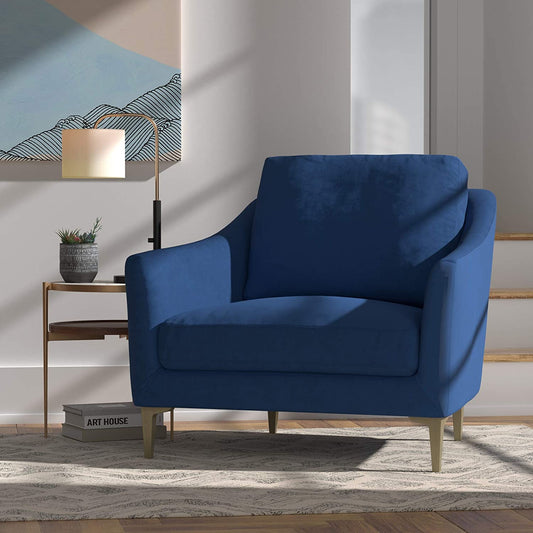 Sofa Chair: Blue, Cognac Leatherette, Grey Leatherette, Light Grey