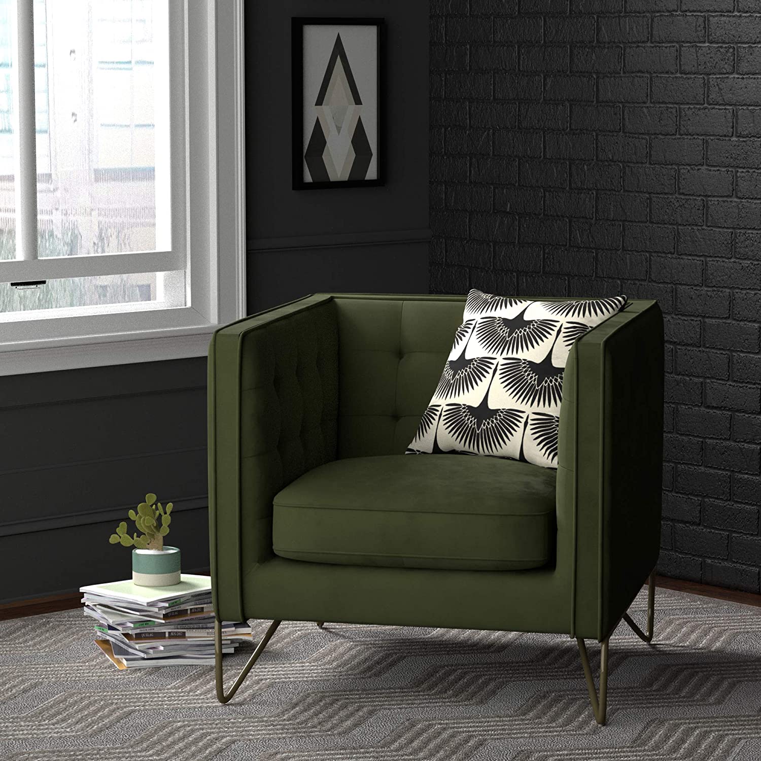 Sofa Chair: Cognac Leatherette, Emerald, Grey Leatherette, Teal Sofa Set