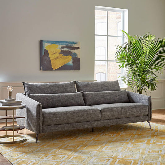 2 Seater Sofa : Dark Grey Sofa Set