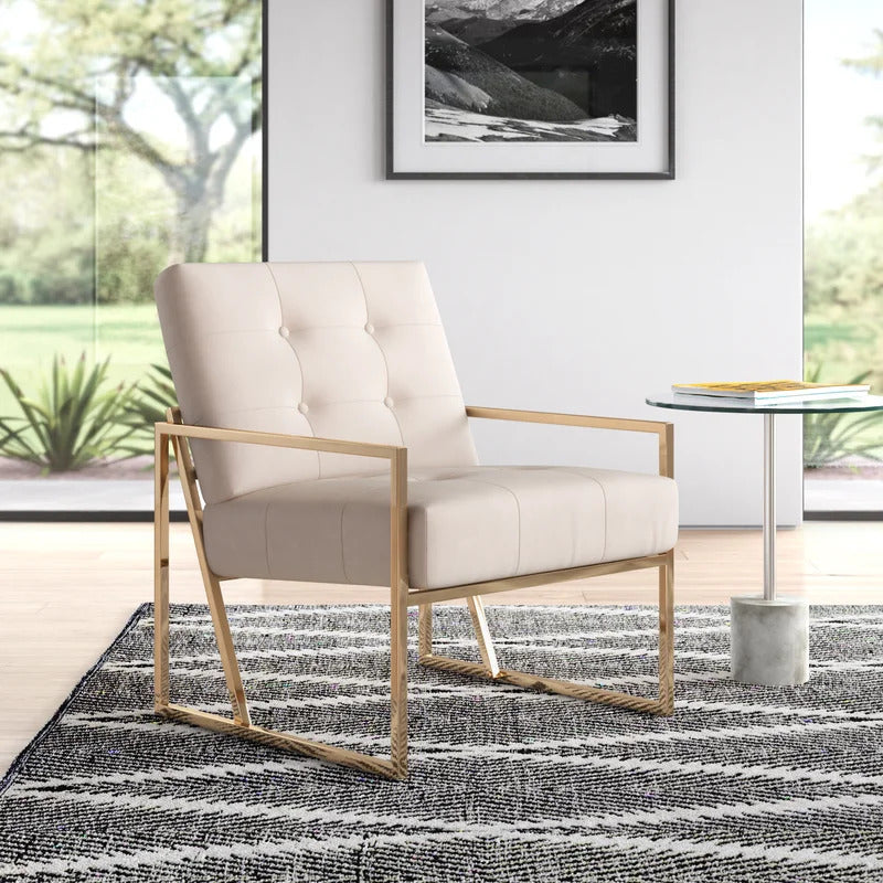 1 Seater Sofa Set : JOI 25.2'' Wide Tufted Velvet Armchair