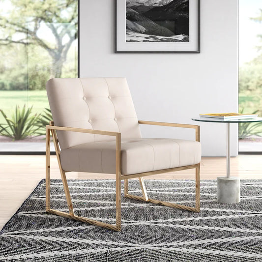 1 Seater Sofa Set : JOI 25.2'' Wide Tufted Velvet Armchair