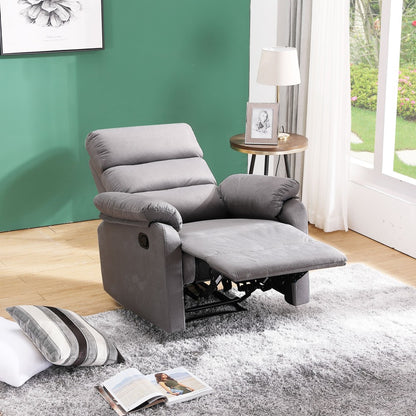 1 Seater Sofa Set: One Seater Recliner And Massage Chairs In Grey Color