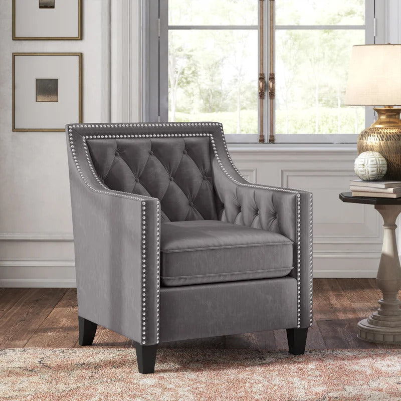 1 Seater Sofa Set : RIYA 29'' Wide Tufted Armchair