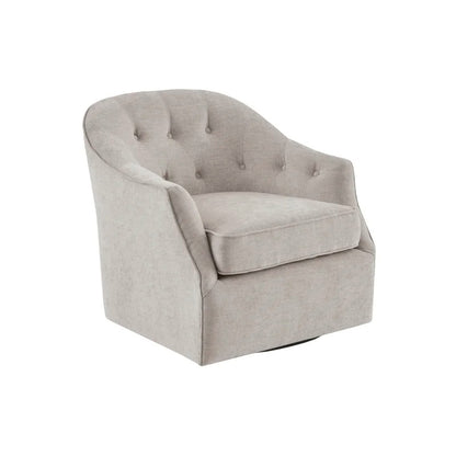 1 Seater Sofa Set : Sid 30.3'' Wide Tufted Velvet Swivel Armchair