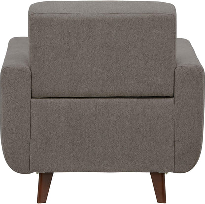 Sofa Chair : Storm Grey Armchair with Tapered Legs