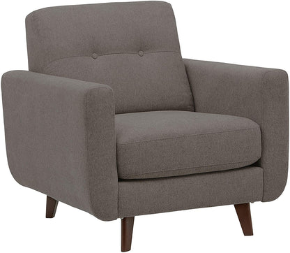 Sofa Chair : Storm Grey Armchair with Tapered Legs