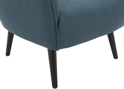 Sofa Chair : Teal Armchair with Tapered Legs