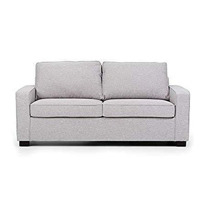 2 Seater Sofa :- Fabric Sofa Set (Light Grey)
