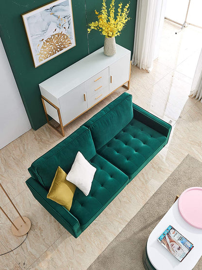 2 Seater Sofa : Velvet Fabric Sofa