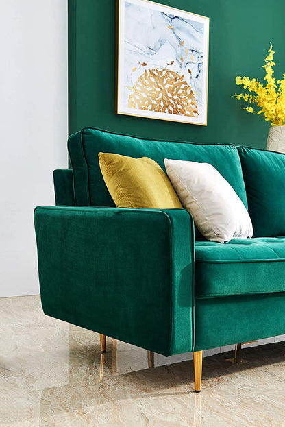 2 Seater Sofa : Velvet Fabric Sofa