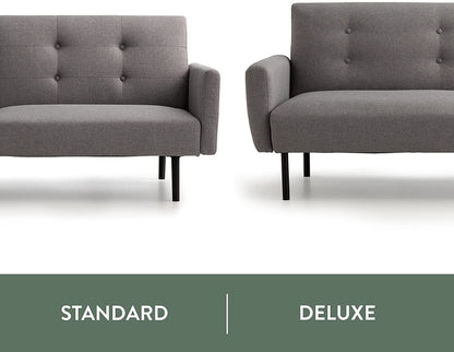 2 Seater Sofa : Black Faux Leatherette Sofa Set