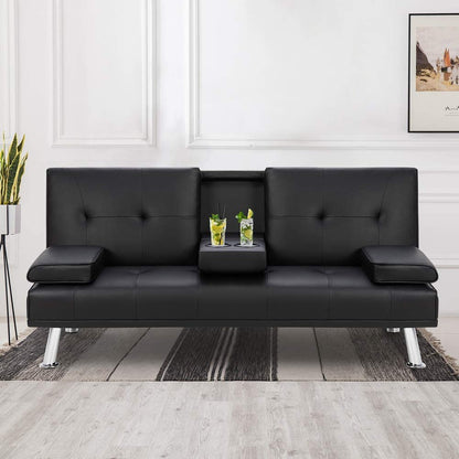 2 Seater Sofa : Black Sofa Set