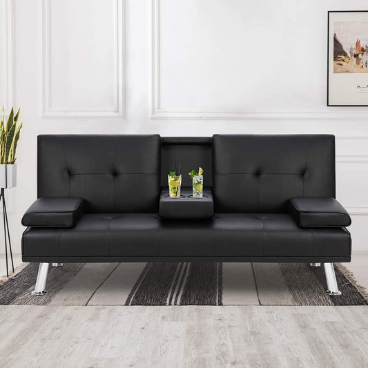 2 Seater Sofa : Black Sofa Set