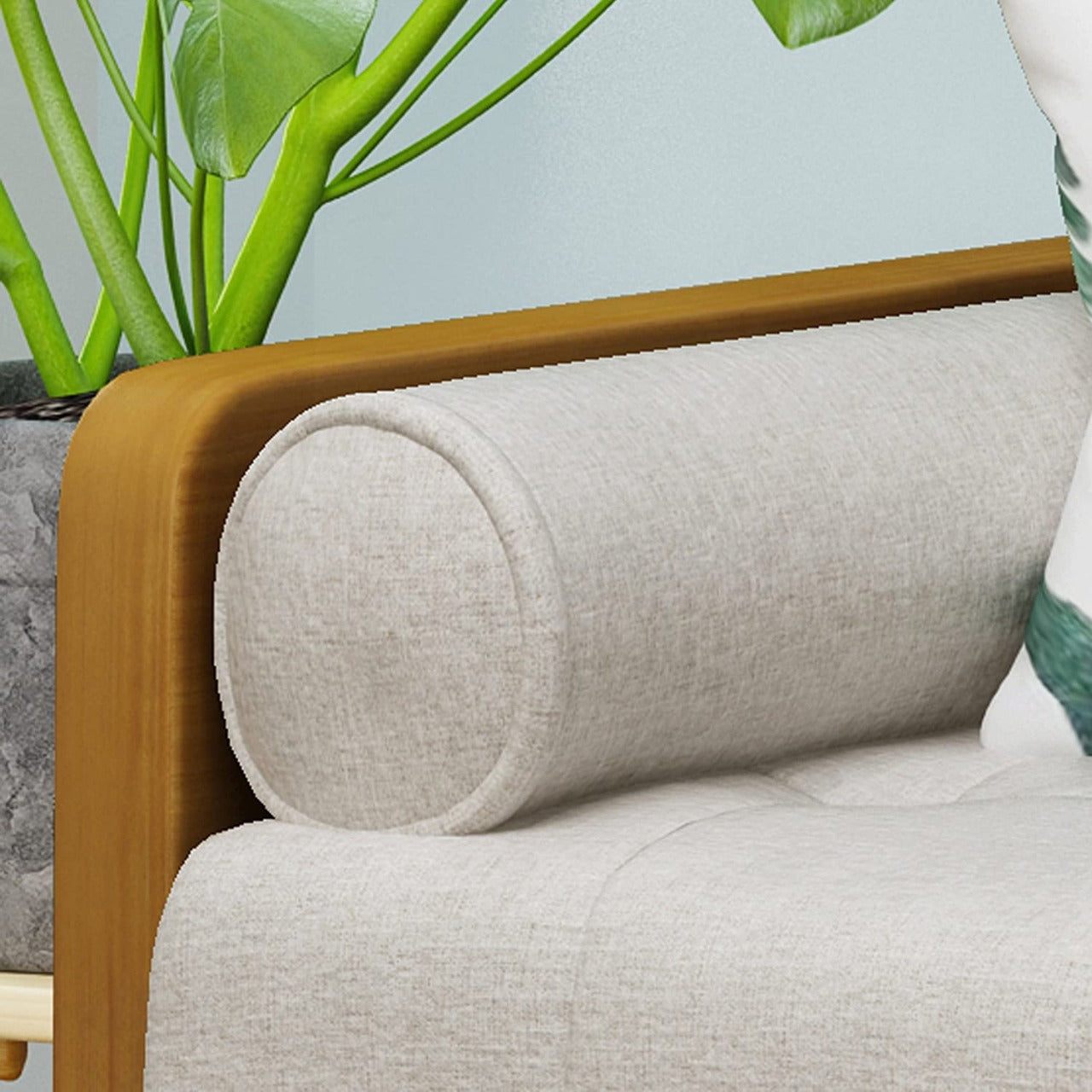 2 Seater Sofa : DEV Fabric Sofa(Blue)