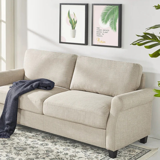 2 Seater Sofa : Loveseat Sofa Beige