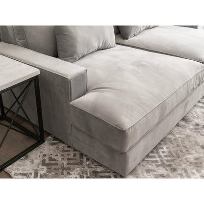 2 Seater Sofa Set : Square Arm Sofa