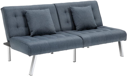 2 Seater Sofa : White & Grey Sofa Set