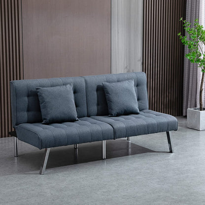 2 Seater Sofa : White & Grey Sofa Set