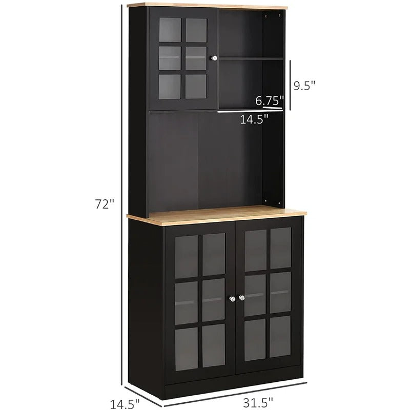Hutch Cabinets: 31.5'' Wide Kitchen Cabinet And Microwave Stands