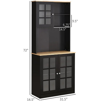 Hutch Cabinets: 31.5'' Wide Kitchen Cabinet And Microwave Stands