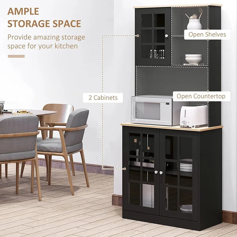 Hutch Cabinets: 31.5'' Wide Kitchen Cabinet And Microwave Stands
