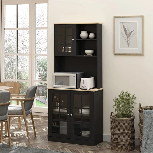 Hutch Cabinets: 31.5'' Wide Kitchen Cabinet And Microwave Stands