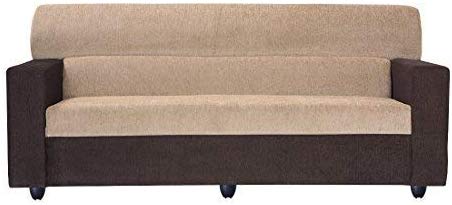 3 Seater Sofa:- Prince Fabric Sofa Set (Brown)