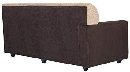 3 Seater Sofa:- Prince Fabric Sofa Set (Brown)