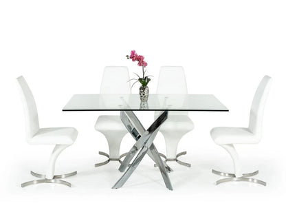 Dining Table: Glass Dining Table