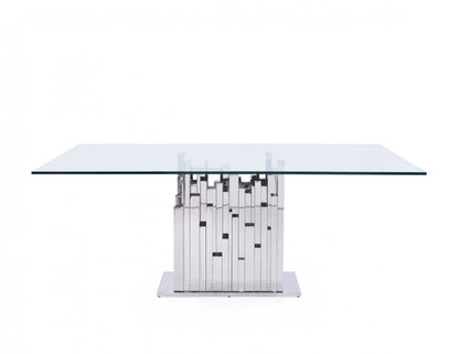 Dining Table: Edward Stainless Steel Dining Table