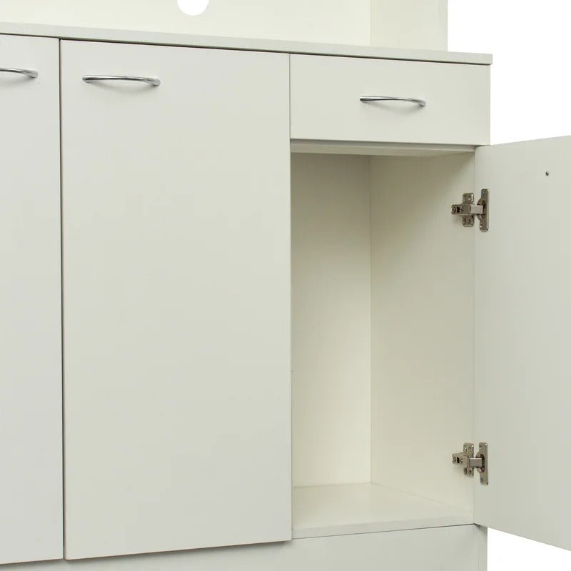 Hutch Cabinets: 39'' Wide Solid Wood Dining Hutch And Microwave Stands