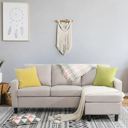 3 Seater Sofa : L-Shaped Convertible Sofa Set