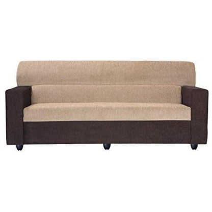 3 Seater Sofa:- Prince Fabric Sofa Set (Brown)