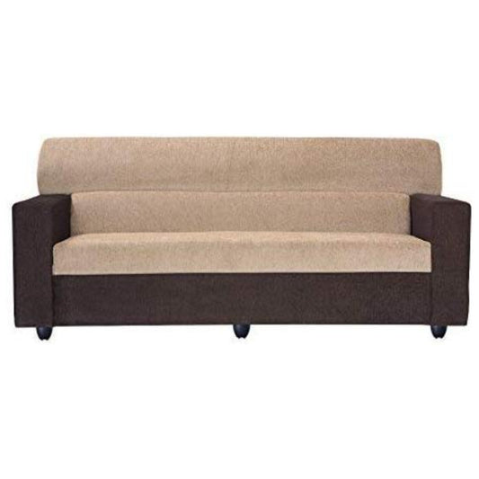 3 Seater Sofa:- Prince Fabric Sofa Set (Brown)