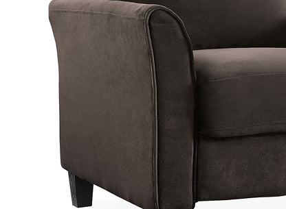 3 Seater Sofa : Dark Grey Fabric Sofa Set